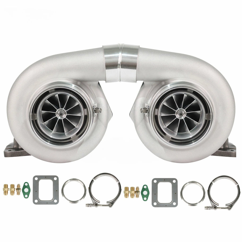 GTX3584RS GENII Twin Turbo Dual Ball Bearing | A/R.82 T4 Inlet Vband Outlet